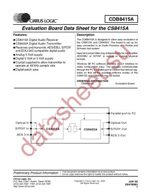CDB8415A datasheet  